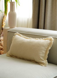 Aberto Design Funda de Cojín KET006 Beige 30 x 50 cm
